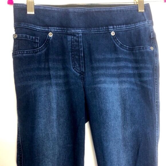 ALIA Dark Wash Jean Jeggings / Legging / Pant, 3-Pocket, Size (S) - Picture 8 of 10